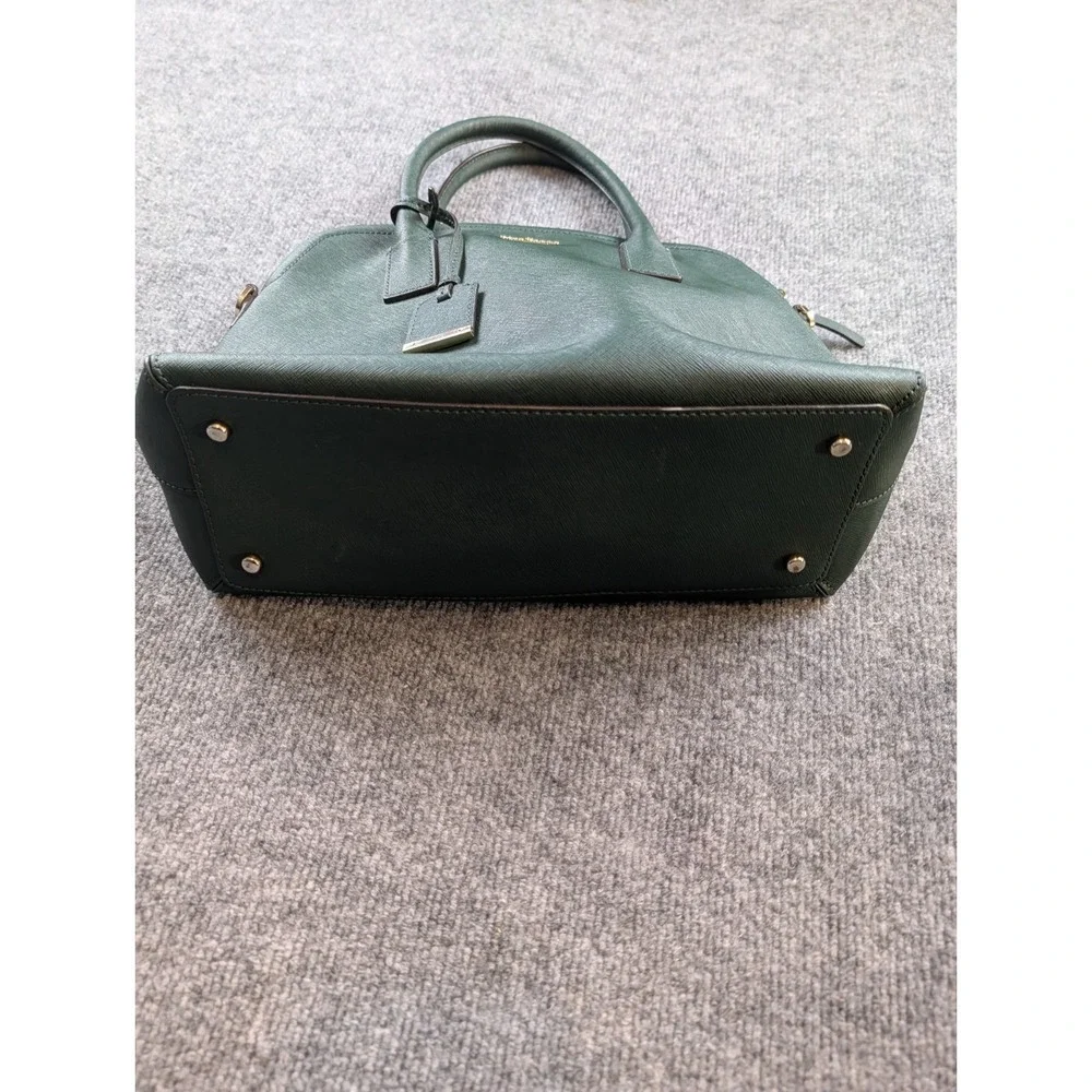 Kate Spade New York Green Saffiano Leather Dome Satchel Handbag Purse Bag